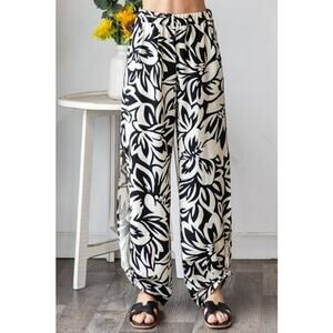 7th Ray Hawaiian Floral Palazzo Pants